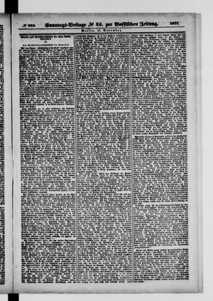 Königlich privilegirte Berlinische Zeitung von Staats- und gelehrten Sachen on Nov 11, 1877