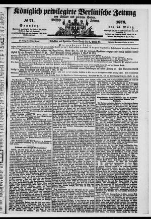 Königlich privilegirte Berlinische Zeitung von Staats- und gelehrten Sachen vom 24.03.1878