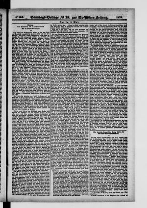 Königlich privilegirte Berlinische Zeitung von Staats- und gelehrten Sachen on May 5, 1878