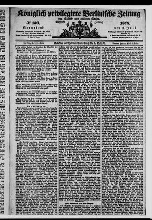 Königlich privilegirte Berlinische Zeitung von Staats- und gelehrten Sachen vom 06.07.1878