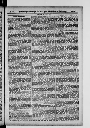 Königlich privilegirte Berlinische Zeitung von Staats- und gelehrten Sachen on Aug 4, 1878