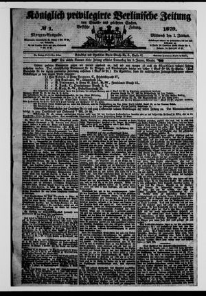 Königlich privilegirte Berlinische Zeitung von Staats- und gelehrten Sachen vom 01.01.1879