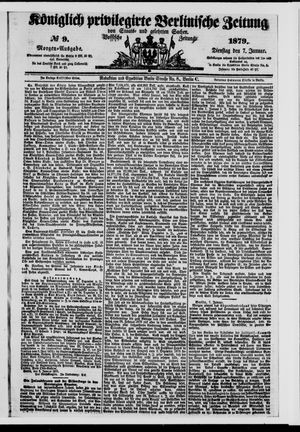 Königlich privilegirte Berlinische Zeitung von Staats- und gelehrten Sachen vom 07.01.1879