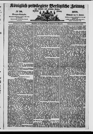 Königlich privilegirte Berlinische Zeitung von Staats- und gelehrten Sachen on Jan 8, 1879