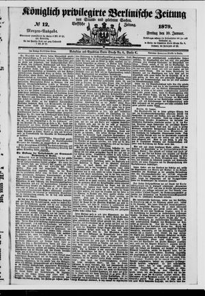 Königlich privilegirte Berlinische Zeitung von Staats- und gelehrten Sachen vom 10.01.1879