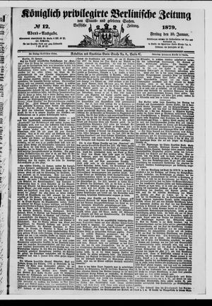 Königlich privilegirte Berlinische Zeitung von Staats- und gelehrten Sachen vom 10.01.1879