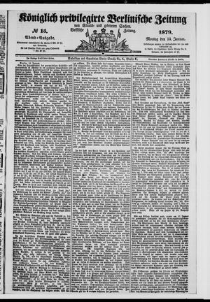 Königlich privilegirte Berlinische Zeitung von Staats- und gelehrten Sachen on Jan 13, 1879