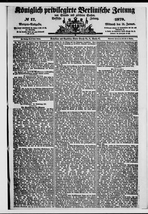 Königlich privilegirte Berlinische Zeitung von Staats- und gelehrten Sachen on Jan 15, 1879