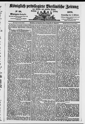 Königlich privilegirte Berlinische Zeitung von Staats- und gelehrten Sachen vom 06.02.1879