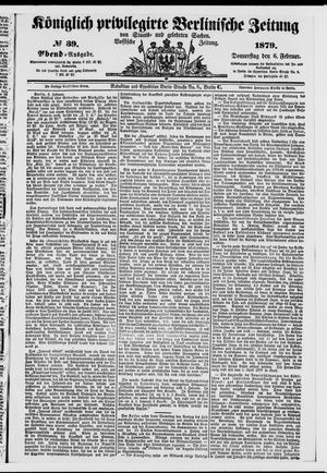 Königlich privilegirte Berlinische Zeitung von Staats- und gelehrten Sachen on Feb 6, 1879