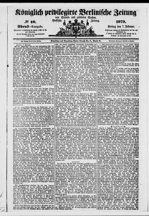 Königlich privilegirte Berlinische Zeitung von Staats- und gelehrten Sachen vom 07.02.1879