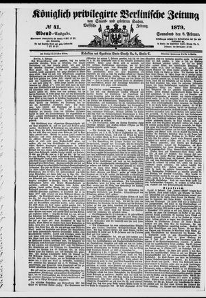 Königlich privilegirte Berlinische Zeitung von Staats- und gelehrten Sachen vom 08.02.1879