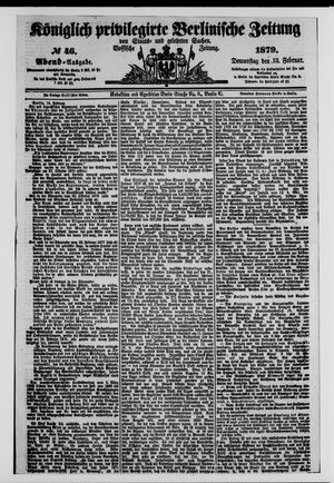Königlich privilegirte Berlinische Zeitung von Staats- und gelehrten Sachen on Feb 13, 1879