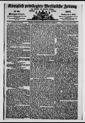 Königlich privilegirte Berlinische Zeitung von Staats- und gelehrten Sachen on Mar 4, 1879