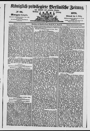 Königlich privilegirte Berlinische Zeitung von Staats- und gelehrten Sachen vom 05.03.1879