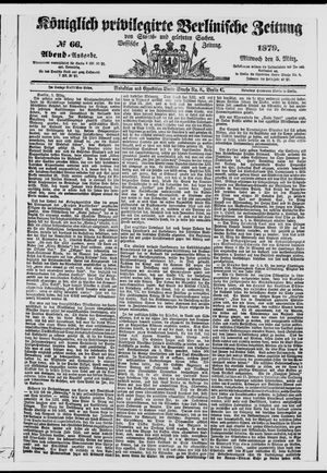 Königlich privilegirte Berlinische Zeitung von Staats- und gelehrten Sachen on Mar 5, 1879