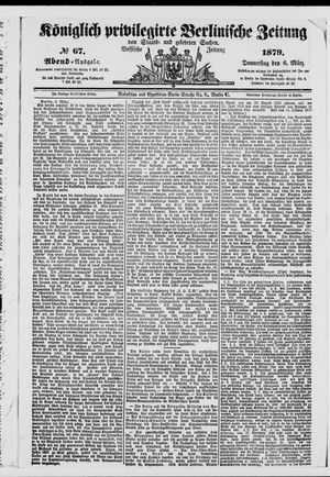 Königlich privilegirte Berlinische Zeitung von Staats- und gelehrten Sachen vom 06.03.1879