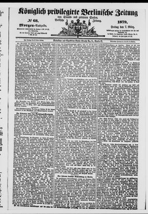 Königlich privilegirte Berlinische Zeitung von Staats- und gelehrten Sachen on Mar 7, 1879
