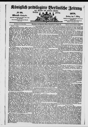 Königlich privilegirte Berlinische Zeitung von Staats- und gelehrten Sachen on Mar 7, 1879