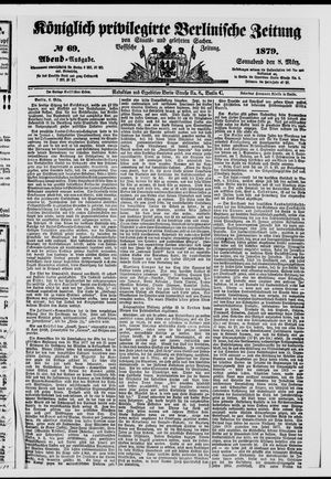 Königlich privilegirte Berlinische Zeitung von Staats- und gelehrten Sachen vom 08.03.1879