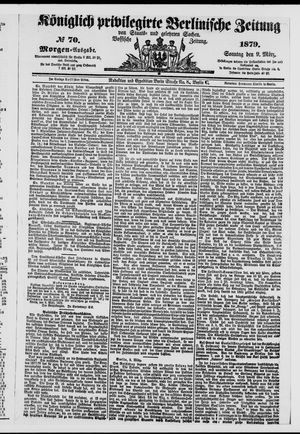 Königlich privilegirte Berlinische Zeitung von Staats- und gelehrten Sachen vom 09.03.1879