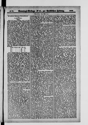 Königlich privilegirte Berlinische Zeitung von Staats- und gelehrten Sachen on Mar 16, 1879