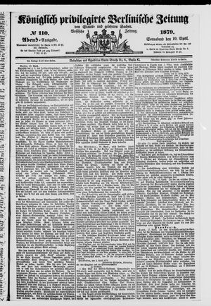 Königlich privilegirte Berlinische Zeitung von Staats- und gelehrten Sachen vom 19.04.1879