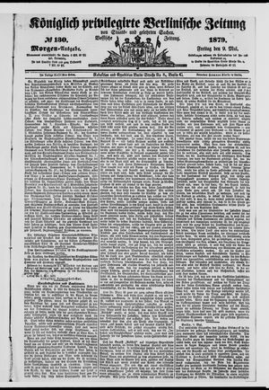 Königlich privilegirte Berlinische Zeitung von Staats- und gelehrten Sachen on May 9, 1879