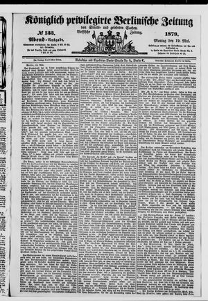 Königlich privilegirte Berlinische Zeitung von Staats- und gelehrten Sachen vom 12.05.1879
