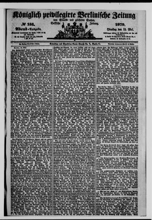Königlich privilegirte Berlinische Zeitung von Staats- und gelehrten Sachen on May 13, 1879