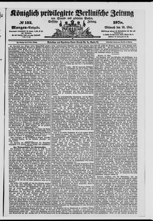 Königlich privilegirte Berlinische Zeitung von Staats- und gelehrten Sachen on May 21, 1879