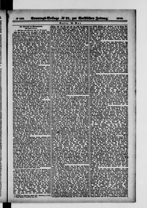 Königlich privilegirte Berlinische Zeitung von Staats- und gelehrten Sachen on May 25, 1879