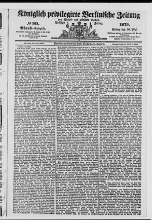 Königlich privilegirte Berlinische Zeitung von Staats- und gelehrten Sachen on May 30, 1879