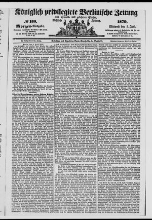 Königlich privilegirte Berlinische Zeitung von Staats- und gelehrten Sachen on Jun 4, 1879