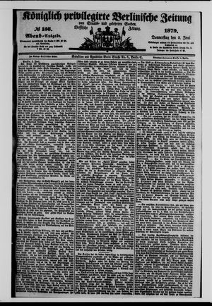 Königlich privilegirte Berlinische Zeitung von Staats- und gelehrten Sachen on Jun 5, 1879