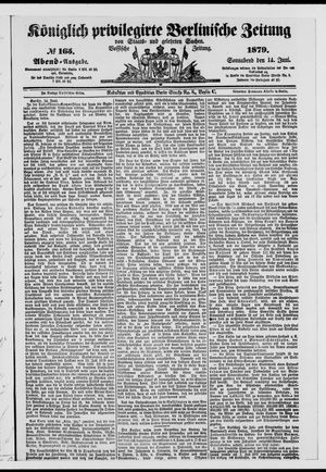Königlich privilegirte Berlinische Zeitung von Staats- und gelehrten Sachen on Jun 14, 1879
