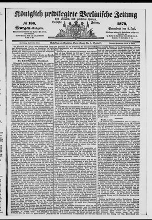 Königlich privilegirte Berlinische Zeitung von Staats- und gelehrten Sachen vom 05.07.1879