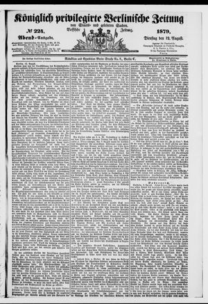 Königlich privilegirte Berlinische Zeitung von Staats- und gelehrten Sachen vom 12.08.1879