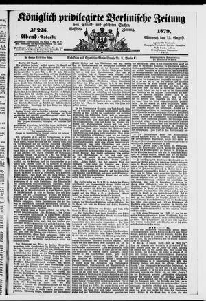 Königlich privilegirte Berlinische Zeitung von Staats- und gelehrten Sachen vom 13.08.1879