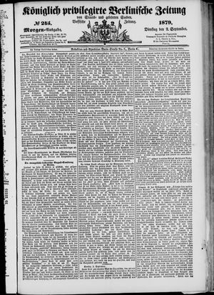 Königlich privilegirte Berlinische Zeitung von Staats- und gelehrten Sachen vom 02.09.1879