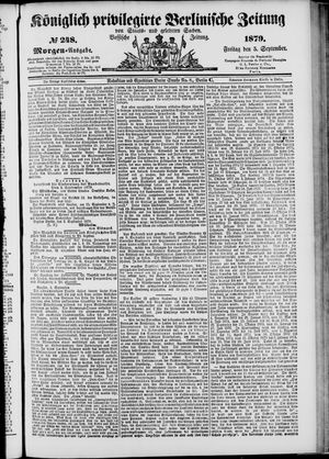 Königlich privilegirte Berlinische Zeitung von Staats- und gelehrten Sachen vom 05.09.1879