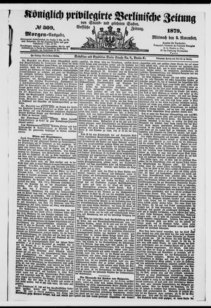 Königlich privilegirte Berlinische Zeitung von Staats- und gelehrten Sachen vom 05.11.1879