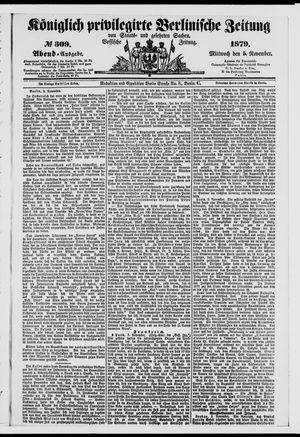 Königlich privilegirte Berlinische Zeitung von Staats- und gelehrten Sachen vom 05.11.1879