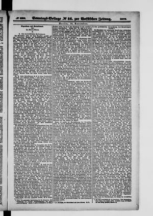 Königlich privilegirte Berlinische Zeitung von Staats- und gelehrten Sachen on Nov 16, 1879