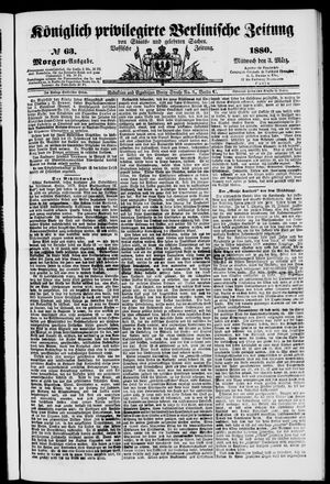 Königlich privilegirte Berlinische Zeitung von Staats- und gelehrten Sachen vom 03.03.1880