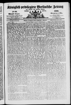 Königlich privilegirte Berlinische Zeitung von Staats- und gelehrten Sachen vom 03.03.1880