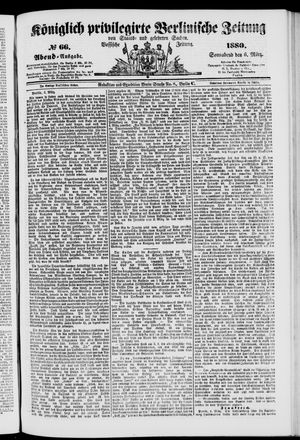 Königlich privilegirte Berlinische Zeitung von Staats- und gelehrten Sachen on Mar 6, 1880