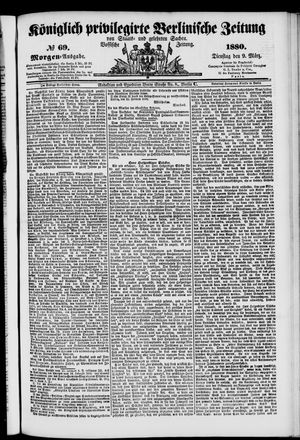 Königlich privilegirte Berlinische Zeitung von Staats- und gelehrten Sachen vom 09.03.1880