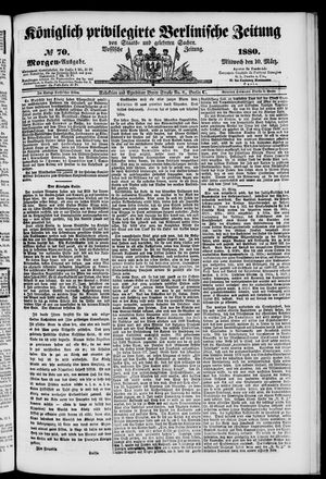 Königlich privilegirte Berlinische Zeitung von Staats- und gelehrten Sachen on Mar 10, 1880
