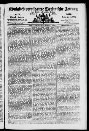 Königlich privilegirte Berlinische Zeitung von Staats- und gelehrten Sachen vom 12.03.1880